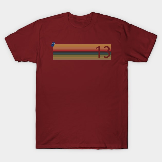 Doctor Who - 13th Doctor stripes with a small TARDIS T-Shirt by SOwenDesign